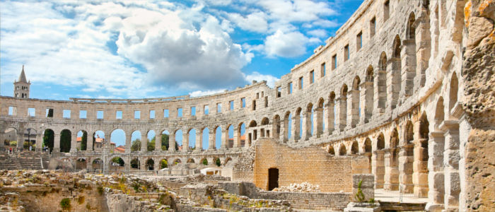 Das antike Amphitheater in Kroatien