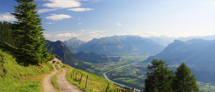 Berge und Täler von Liechtenstein