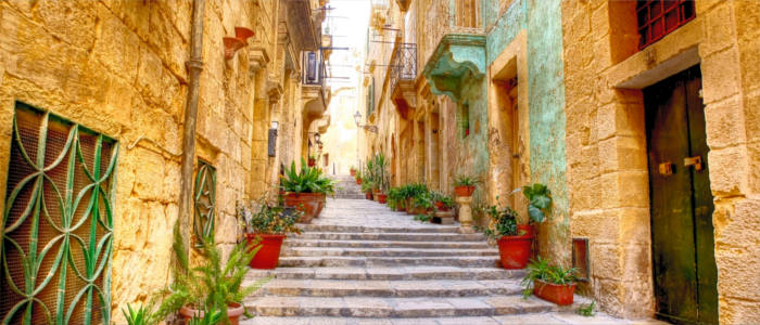 Typische Altstadtarchitektur von Malta