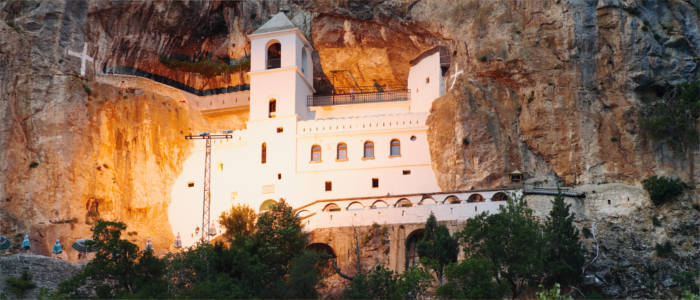 Das Kloster Ostrog in Montenegro