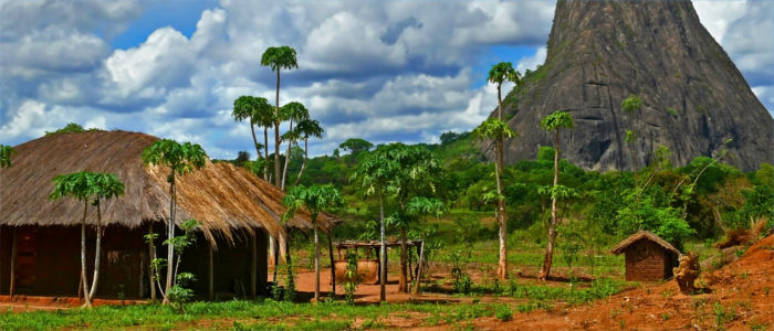 Wohnen im Haus in Mosambik