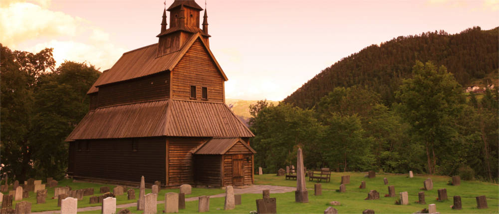 Holzkirche in Sogn og Fjordane