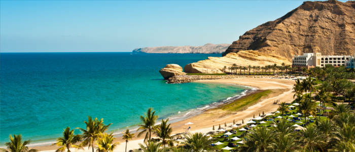 Bezaubernder Strand von Yiti in Oman