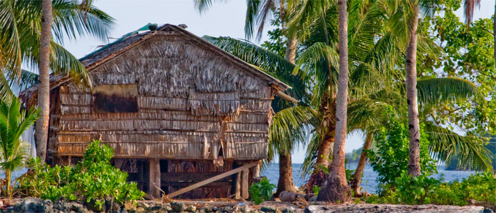 Typische Hütten auf den Salomonen