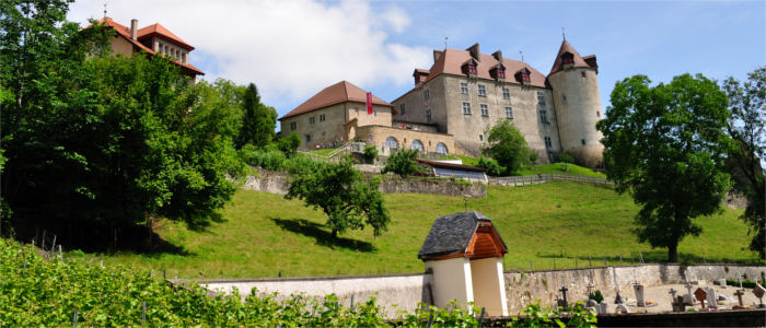 Schloss Greyerz in der Region Freiburg