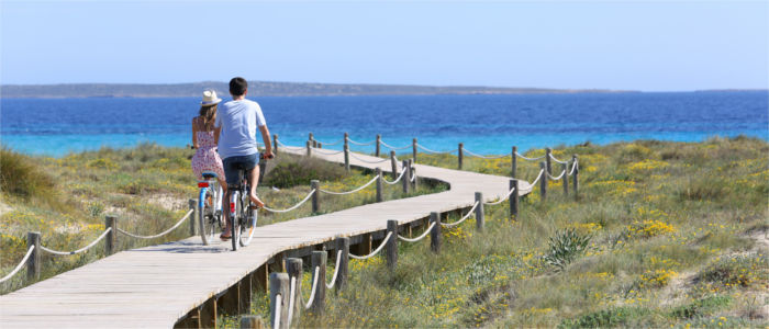 Fahrrad fahren auf Formentera