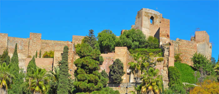 Berühmte Burg in Málaga