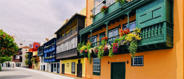 Bunte Häuser in Santa Cruz