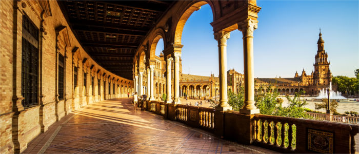 Berühmter Platz in Sevilla - Andalusien