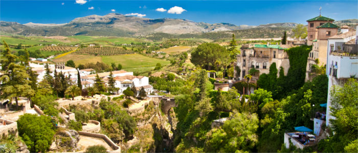 Fruchtbares Land in Andalusien