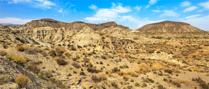 Wüstenlandschaft in Andalusien