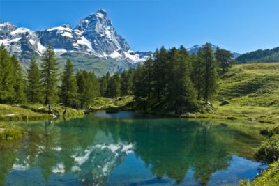 Bekannter Berg in den Alpen