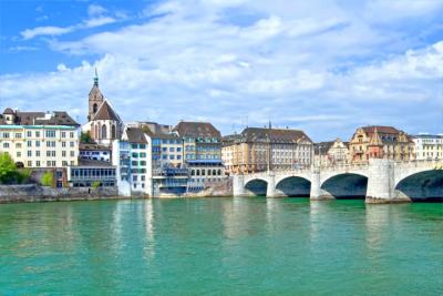 Basel mit Mittlerer Brücke und Münster