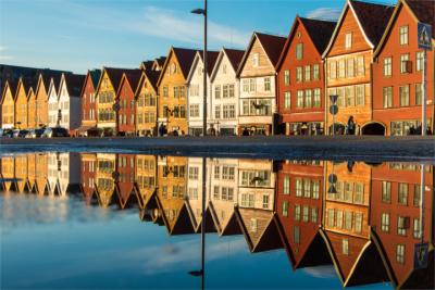 Historisches Viertel in Bergen