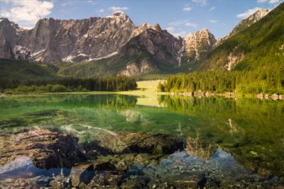 Bergsee in den Alpen