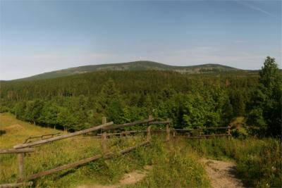 Blick über den Harz zum Brocken