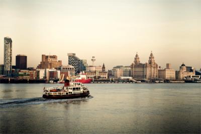 Blick auf Liverpool