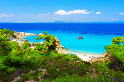 Ein Strand in Halkidiki