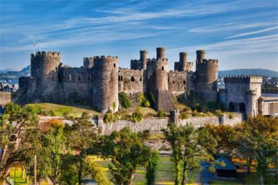 Berühmtes Conwy Castle in Wales