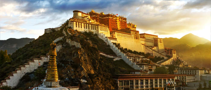 Palast Potala in Tibet