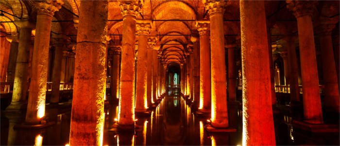 Berühmter Wasserspeicher in Istanbul