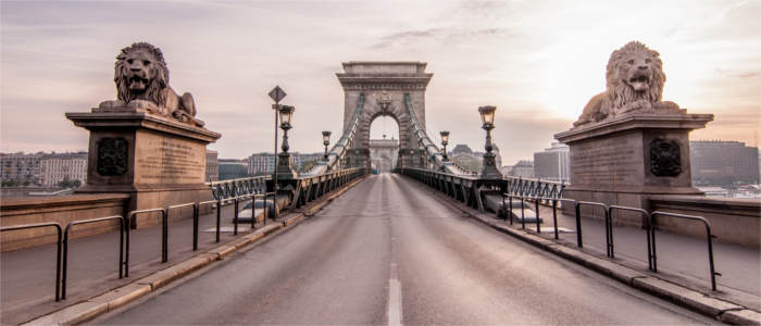 Die Brücken von Budapest in Ungarn