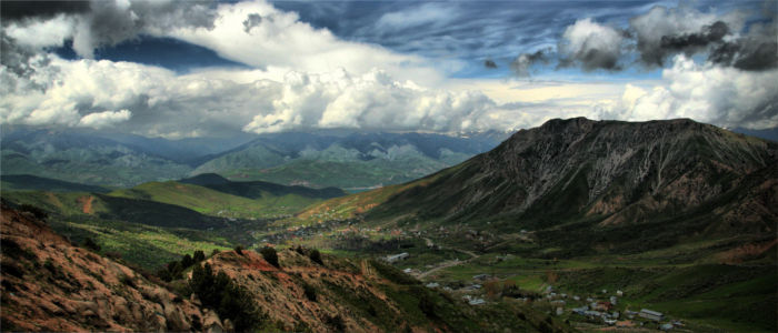 Bergige Landschaft in Usbekistan