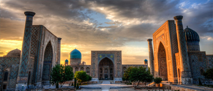 Stadt Samarkand in Usbekistan