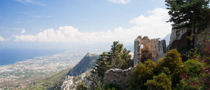 Blick von Saint Hilarion über Zypern